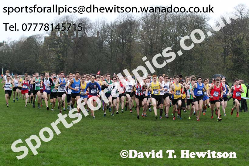 Mens under-20s, British Athletics Liverpool Cross Challenge, Sefton Park, Liverpool. Photo: David T. Hewitson/Sports for All Pics